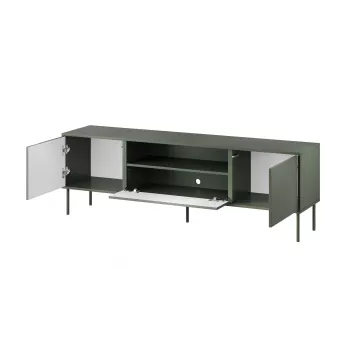 Cama EF TRESSE RTV skriňa 180x40x54,5 matná zelená