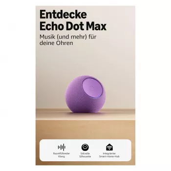 Amazon Echo Dot Max 2025 – Amethyst – Bluetooth (B0DKLDMHYB)