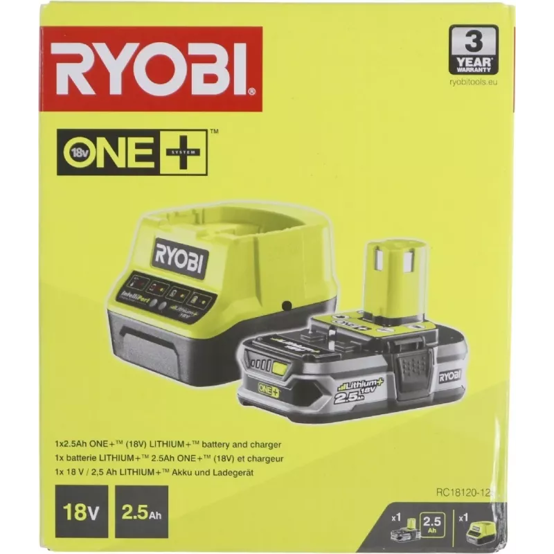Ryobi RC18120-125 Sada akumulátora a nabíjačky