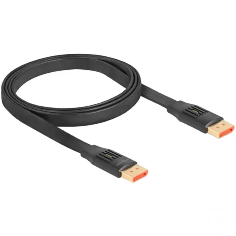 DeLOCK DisplayPort plochý kábel 8K 60 Hz 1 m
