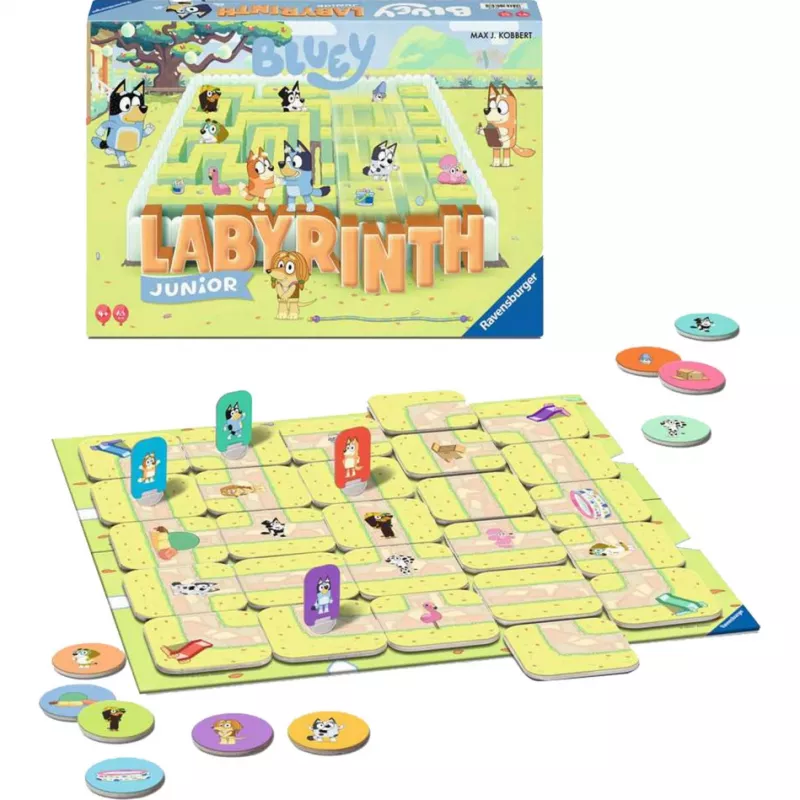 Bluey Junior Labyrinth, spoločenská hra