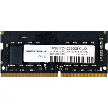 Innovation IT RAMNDDR4 3200 16GB SO Innovation IT CL22-22-22 1.2V 8-čip - 16 GB