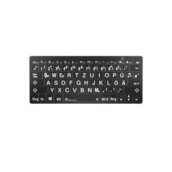 Logickeyboard Universal Bluetooth klávesnica LKB-LPWB-BTPC-DE QWERTZ nemecká čierna