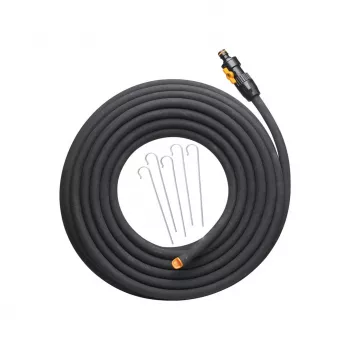 Záhradná hadica Fiskars 1025935 — guma, 15 m, nadzemná, UV odolná, čierna, 39 mm Ø