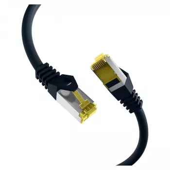 EFB-Elektronik RJ45 patch kábel Cat.6A S/FTP LSZHCat.7 surový kábel čierny 0,15 m výrobca: EFB Elektronik (MK7001.0,15B)