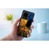 Puzdro na telefón iKins pre Samsung Galaxy S20 Ultra — čierne, model 'Cafe Terrace'