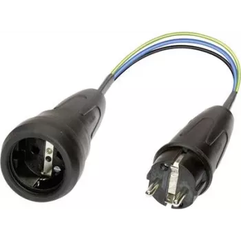 Merací adaptér Schuko-Schuko (044131)
