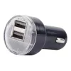 Auto nabíjačka Gembird EG-U2C2A-CAR-02, 12–24V vstup, 5V/2,1A výstup, 2× USB 2.0, čierna