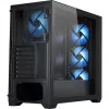 PC skriňa Silentware Flow 110 A-RGB čierna — Mid-Tower skriňa, bočný panel z tvrdeného skla