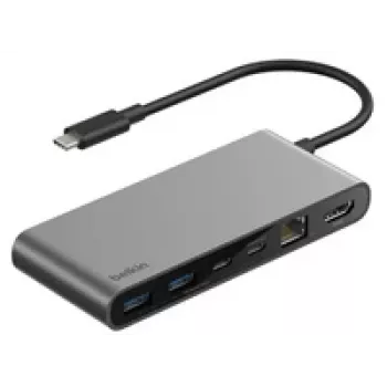 Belkin CONNECT USB-C 8-in-1 hub duálne USB-C porty si. INC024hqSGY
