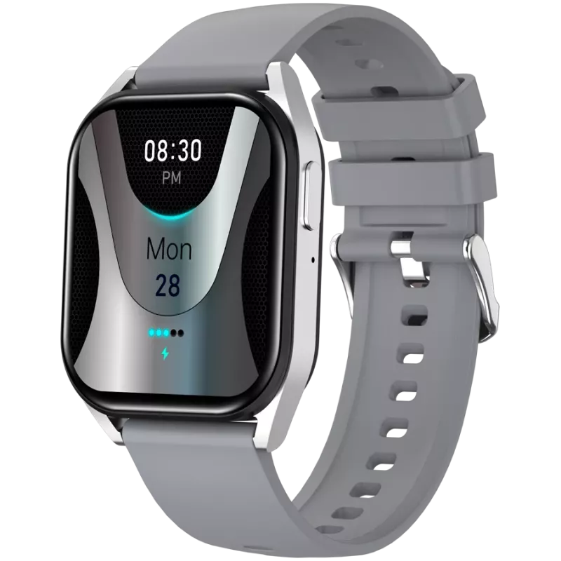 Canyon Chatter SW-58 CNS-SW58SS inteligentné hodinky, IPS 1,8″, BT hovory, strieborno-sivé