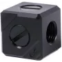 Alphacool Eiszapfen prepojovací terminál 5-násobný G1/4 IG - čierny acetal (17556)