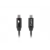 LANBERG kábel USB-C na USB-C CA-CMCM-40CU-0018-BK — USB 2.0, 1,8 m, čierny