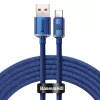 Baseus Crystal Shine kábel USB na USB-C, 100W, 2m (modrý)