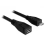 USB kábel DeLOCK 83248 USB 2.0 1m Micro-USB B čierny
