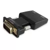 SAVIO CL-145 konvertor VGA na HDMI, audio, Full HD, čierna