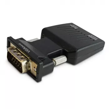SAVIO CL-145 konvertor VGA na HDMI, audio, Full HD, čierna