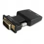 SAVIO CL-145 konvertor VGA na HDMI, audio, Full HD, čierna