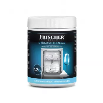Špeciálna soľ do umývačky FRISCHER FR00101_1200, 1,2 kg, soľ na zmäkčovanie vody v plastovej nádobe