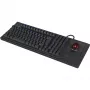Káblová mechanická full-size klávesnica KeySonic KSK-8202ELU-T (DE) — USB, nemecké rozloženie, čierna