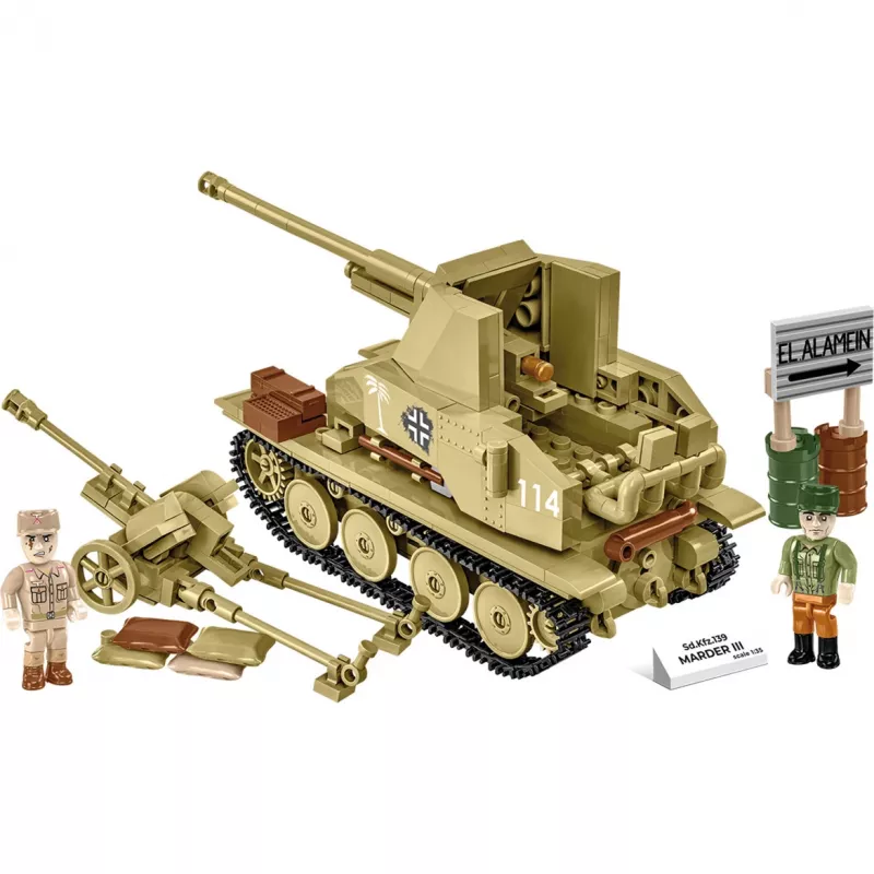 Stavebnica Cobi Blocks Marder III – 486 dielov, model vojenského vozidla