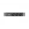 Lanberg PDU-03F-0200-BK napájací rozbočovač (PDU) 1U čierny 3 AC výstupy (PDU-03E-0200-IEC-BK)