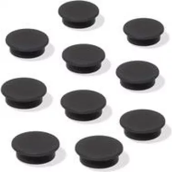 Sigel MU196 magnety na tabuľu, Ø 25 mm, čierne, 10 kusov