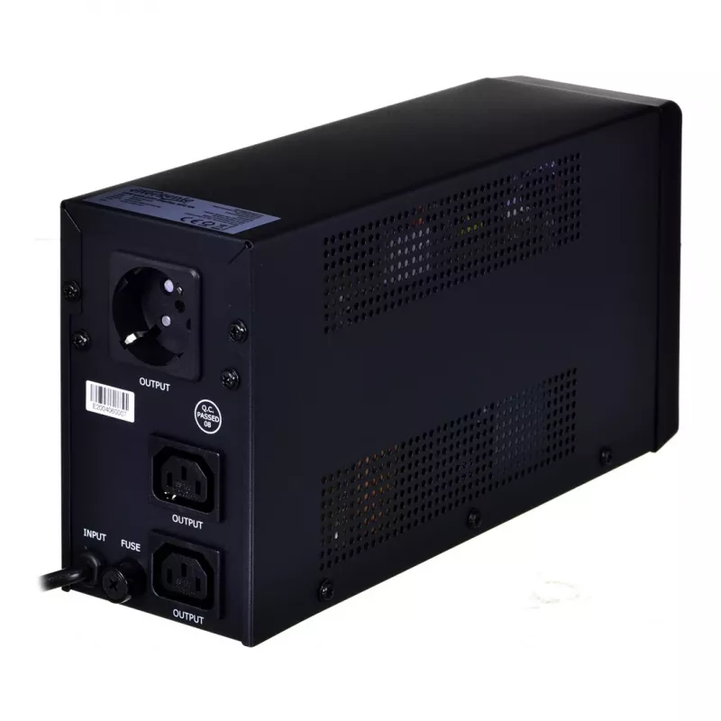 UPS ENERGENIE EG-UPS-031 Line-Interactive 0,65 kVA 390 W 2x C13 výstupy, 7 Ah VRLA