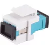 Optický keystone konektor ShiverPeaks SC-SC simplex aqua