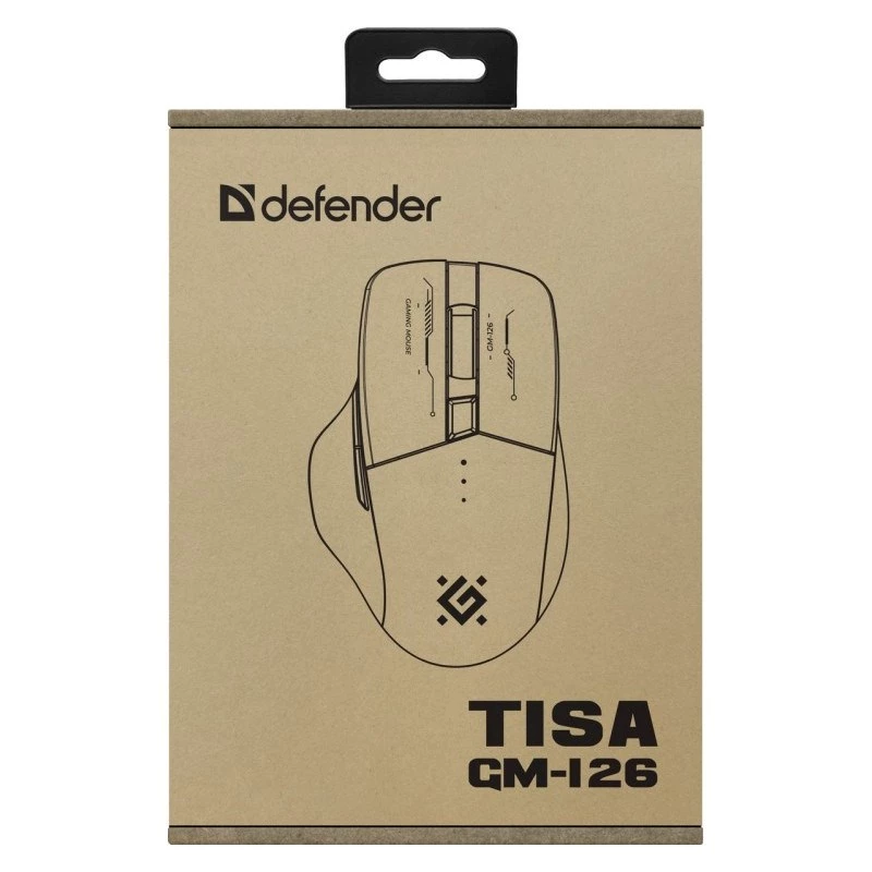 Myš DEFENDER GM-126 TISA RF+BT OPTIC 1600dpi 6P BIELA