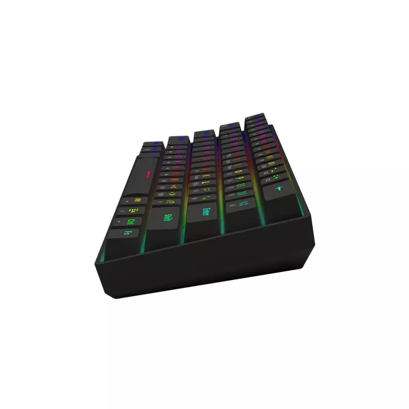 Mechanická herná klávesnica SAVIO BLACKOUT X2 BROWN 61 klávesov 60% USB QWERTY RGB Outemu Brown