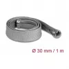 Pletená hadica DeLOCK 20825 1 m x 30 mm sivá