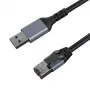 Internetový kábel CAT6 UTP, USB3.0 Type-A - RJ45, 3 m