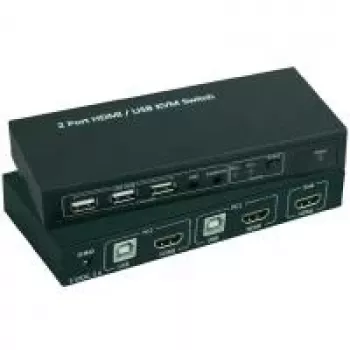 KVM prepínač SpeaKa professional SP-4330460 — 2-portový HDMI + USB, 1920x1080