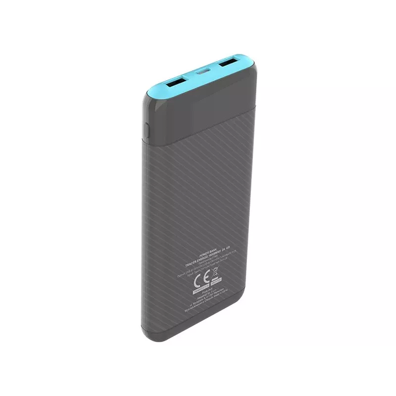 PowerBank EnerGo 10000mAh sivá-modrá