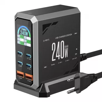 Blitzwolf BW-S31 2xUSB-A, 4xUSB-C, PD, 240W sieťová nabíjačka