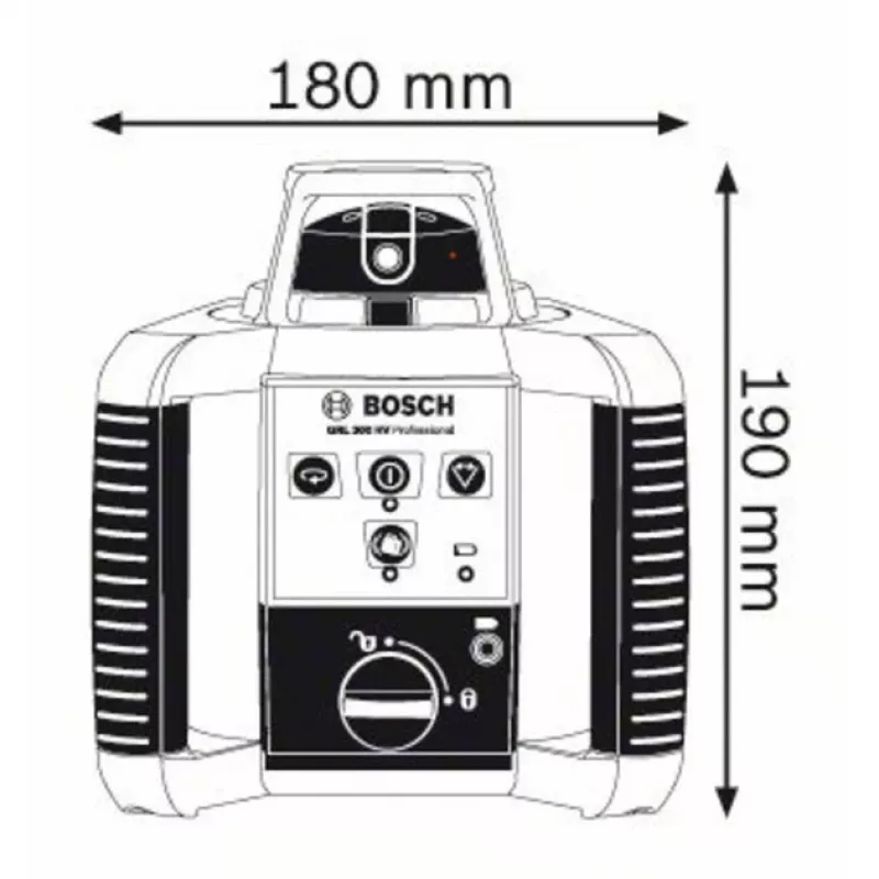 Bosch GRL 300 HV Professional rotačný laser 300 m 635 nm (< 1 mW)