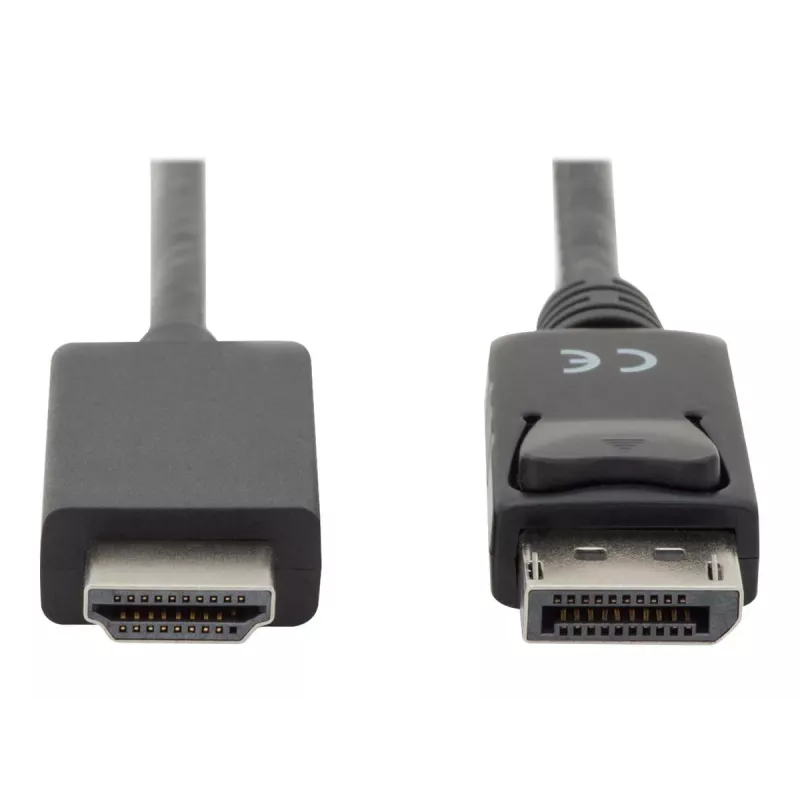 Adaptérový kábel DisplayPort 1.2 so zámkom 4K 60Hz UHD Type DP/HDMI A M/M čierny 2 m