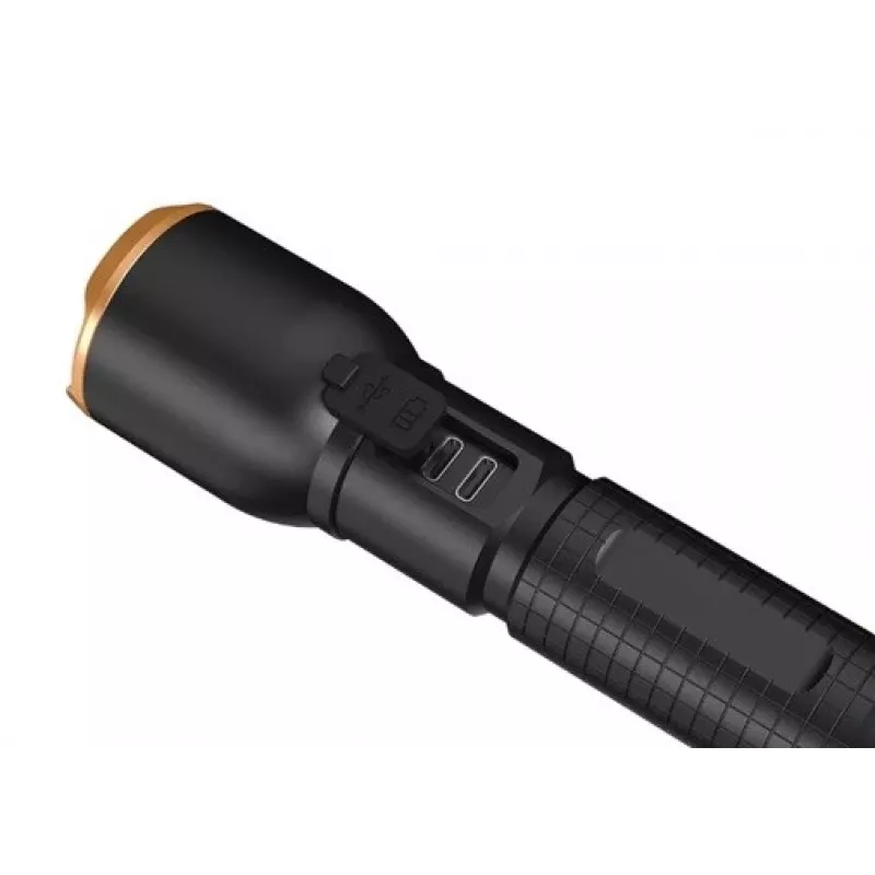 Baterka Duracell DF6000R darčeková sada — ručná nabíjateľná baterka, čierna