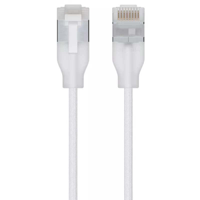 Sieťový kábel Ubiquiti UACC-Cable-Patch-EL-C6A-15M-W RJ-45 Cat6a 15m transparentný biely