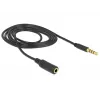 Audio kábel 3,5 mm konektor samec na konektor samica DeLOCK 84666 čierny 1 m