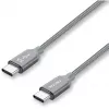 USB kábel Nevox 1654 USB 2.0 2 m USB C sivý strieborný