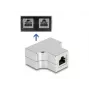 DeLOCK RJ45 splitter T adaptér 1 x RJ45 konektor samica na 2 x RJ45 konektor samica Cat.5e STP