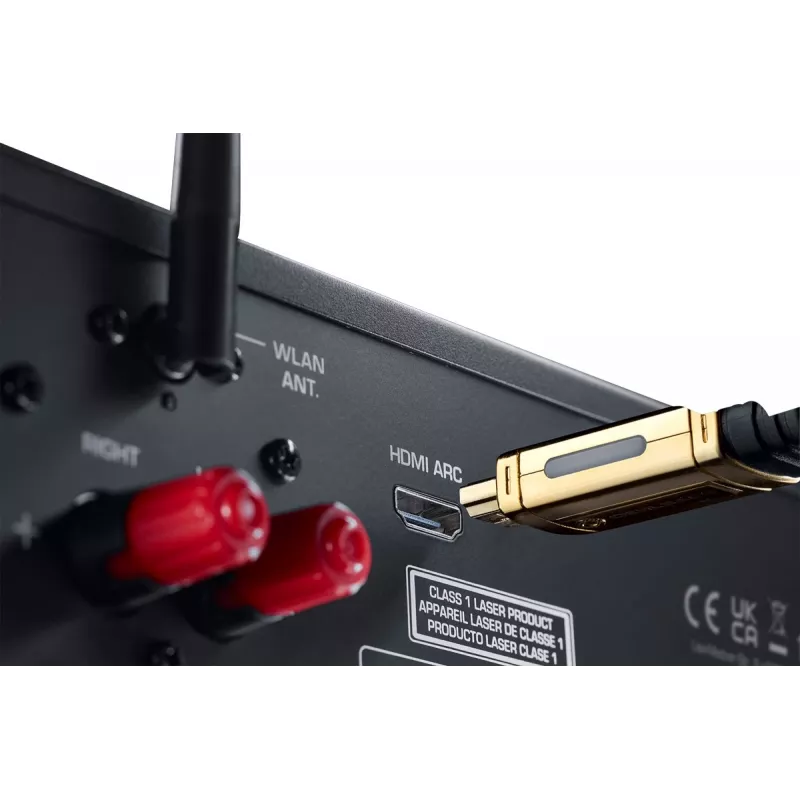 Stereo prijímač Magnat MC 400 — 2.0 kanály, 40 W na kanál, CD prehrávač, Wi‑Fi, Bluetooth, DAB/FM, Ethernet (čierny)
