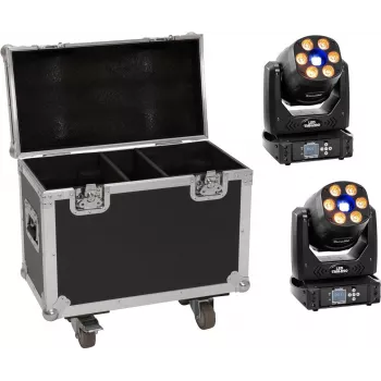 LED svetelný set EUROLITE TMH-H90 2x s kufrom a kolieskami