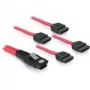 SATA kábel DeLOCK 83074 4x 1 m červený