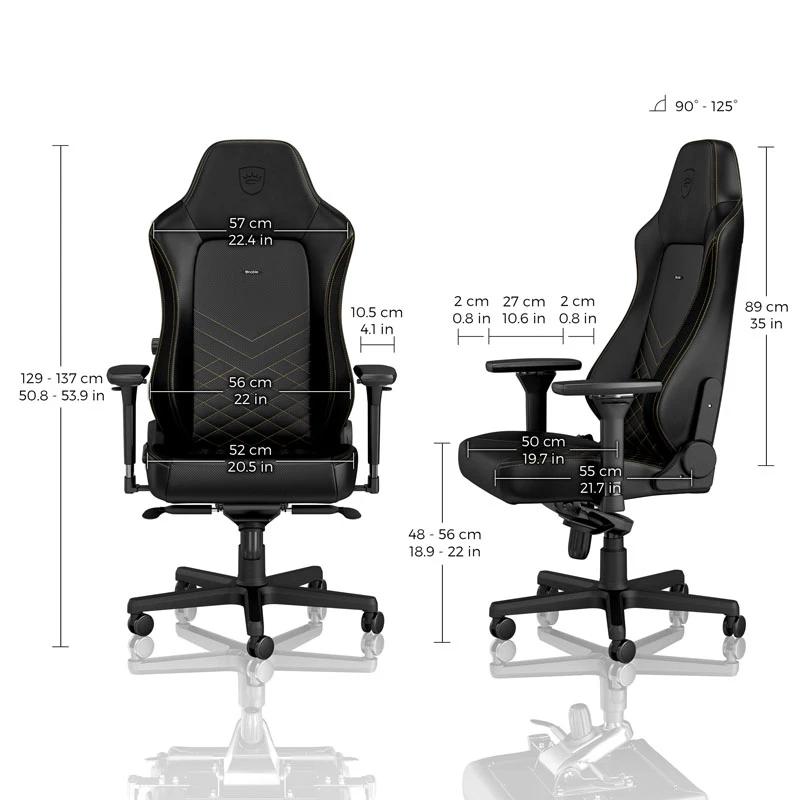 noblechairs HERO gamingová stolička - čierna/zlatá