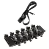 Lamptron SP105 10-násobný PWM hub ventilátorov