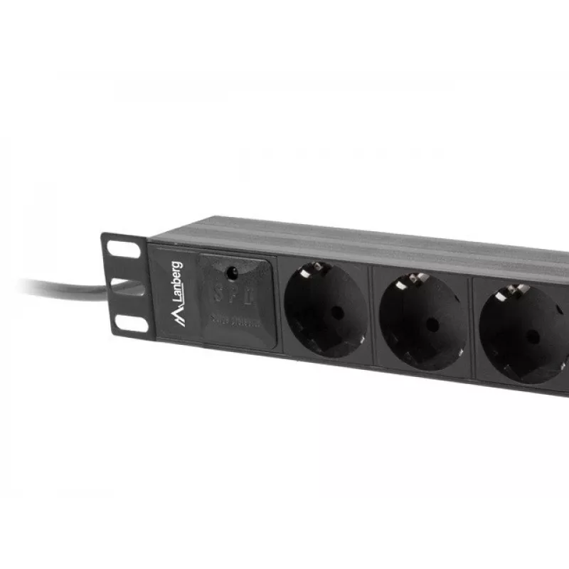 LANBERG NAPÁJACÍ PRÚŽOK 10 RACK (1U, 16A, 3X SCHUKO)