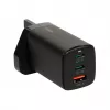 iBOX C-65 čierny, univerzálna GaN 65 W nabíjačka s UK konektorom